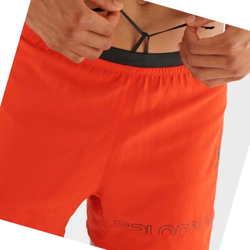 Salomon CROSS 2IN1 Miesten Shortsit Oranssi | HWOGBDZ-86