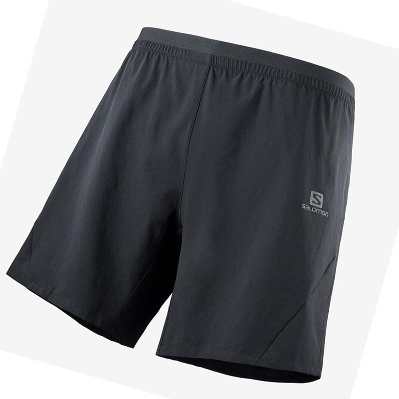 Salomon CROSS 7\'\' Miesten Shortsit Mustat | XIWVRCZ-58