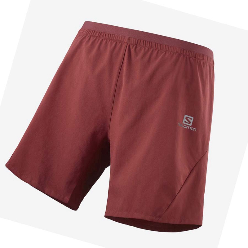 Salomon CROSS 7\'\' Miesten Shortsit Punainen | BQXZLTJ-79