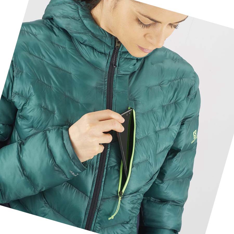 Salomon OUTPEAK PRIMALOFT INSULATED Naisten Takki Vihreä | ONKDXIJ-57