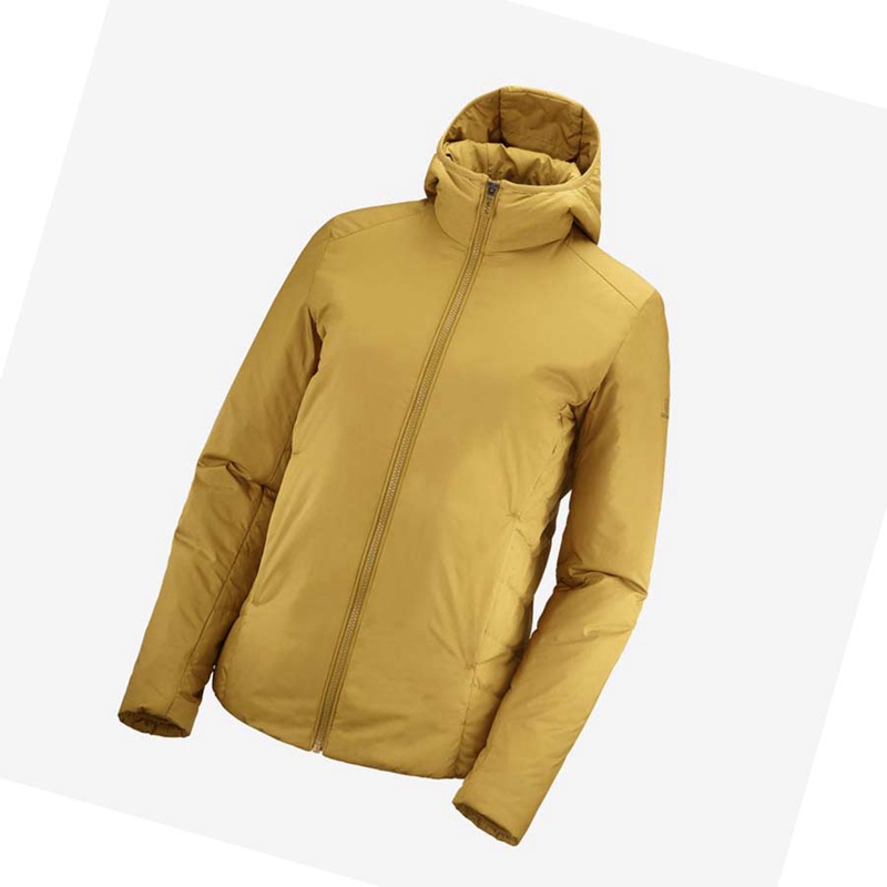 Salomon OUTRACK INSULATED Naisten Takki Keltainen | UCYLFIG-80