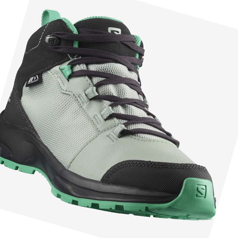 Salomon OUTWARD CLIMASALOMON™ WATERPROOF Lasten Vaelluskengät Minttu | VUACNZF-93