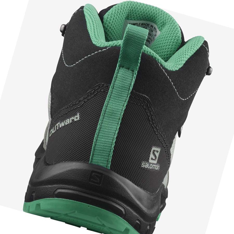 Salomon OUTWARD CLIMASALOMON™ WATERPROOF Lasten Vaelluskengät Minttu | VUACNZF-93