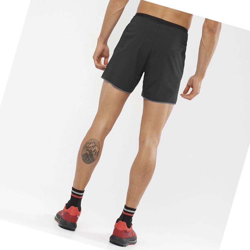 Salomon SENSE AERO 5'' Miesten Shortsit Mustat | OWJTEQF-67