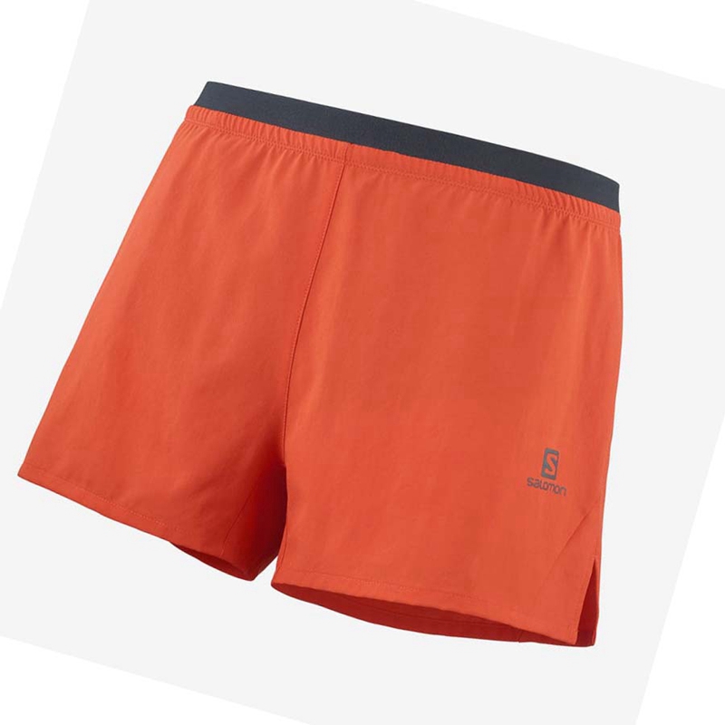 Salomon CROSS 3'' Miesten Shortsit Oranssi | LWQRDOP-12