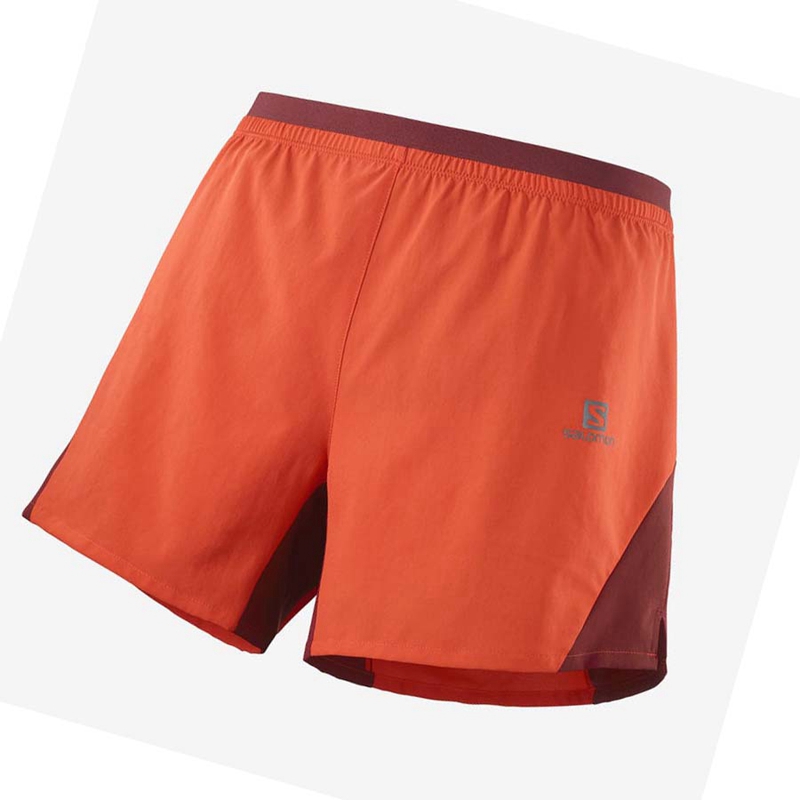 Salomon CROSS 5'' Miesten Shortsit Oranssi | JNMUSWO-01