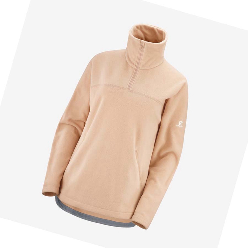 Salomon ESSENTIAL COSY FLEECE Naisten Huppari Pinkki | LAJUVTE-83