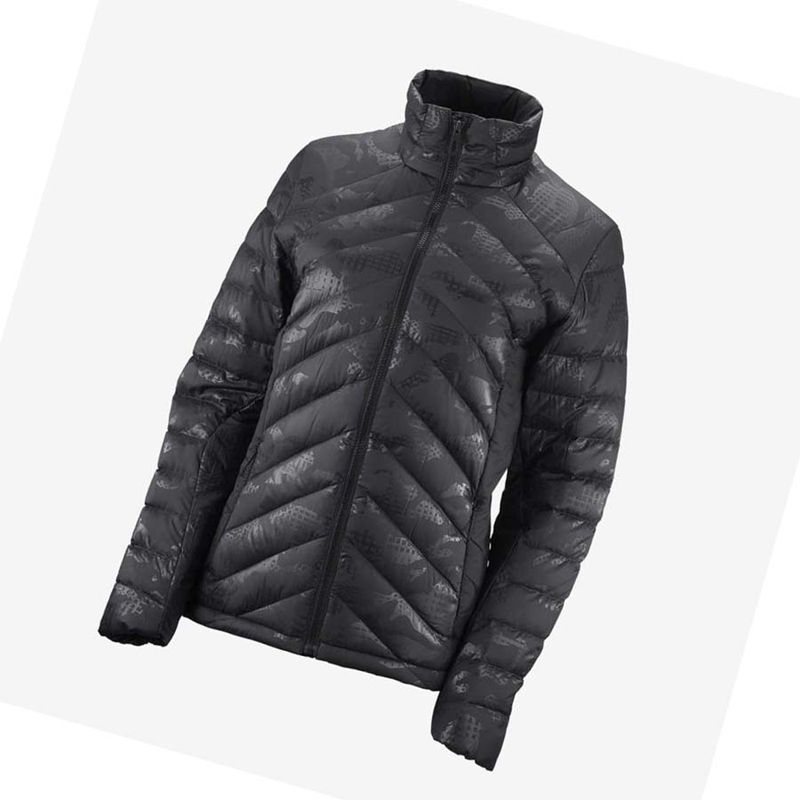 Salomon ESSENTIAL XWARM DOWN INSULATED Naisten Takki Mustat Mustat | HOYZFKC-61