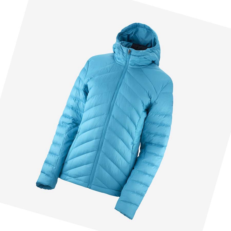 Salomon ESSENTIAL XWARM DOWN INSULATED Naisten Takki Sininen | JYLWTIO-28