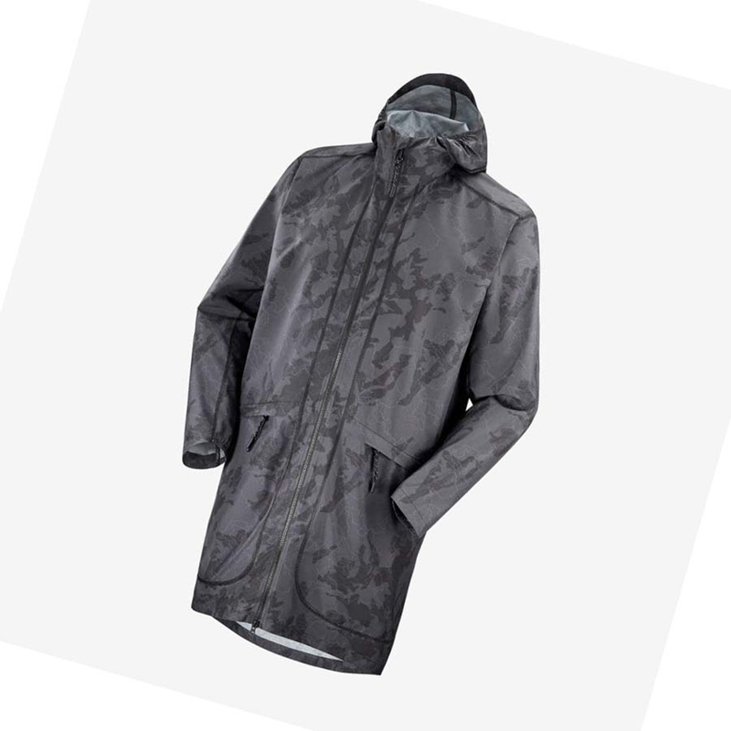 Salomon OUTLIFE LONG PACKABLE WINDBREAKERS Naisten Takki Mustat | UQLPEZT-08