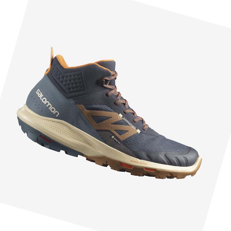 Salomon OUTPULSE MID GORE-TEX Miesten Vaelluskengät Harmaat | XBZWFQM-17