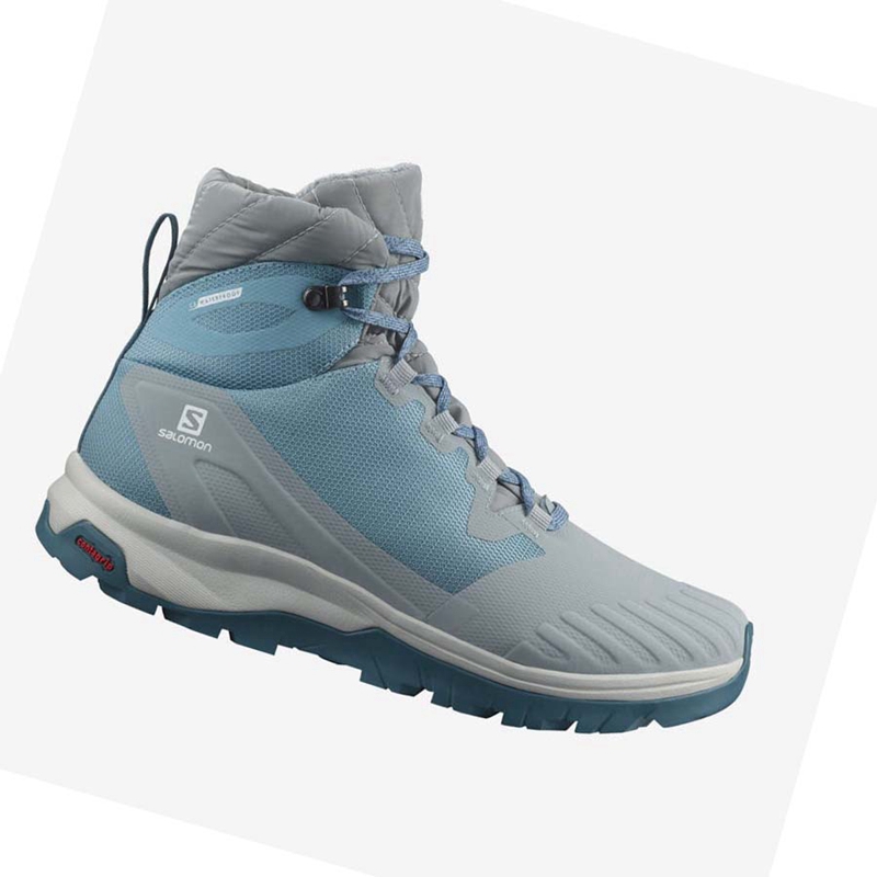 Salomon WoVAYA BLAZE THINSULATE™ CLIMASALOMON™ WATERPROOF Naisten Vaelluskengät Sininen | FBCSAIR-64